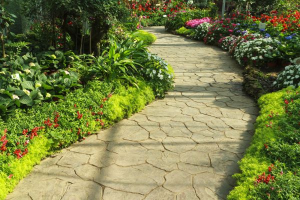 Stone Pathway Repair in Pocatello